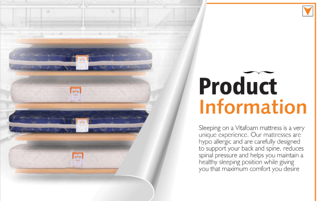 Vitafoam orthopaedic mattress is a good option