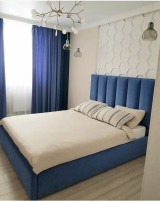 Blue Upholstered Bed Frame Designs In Nigeria